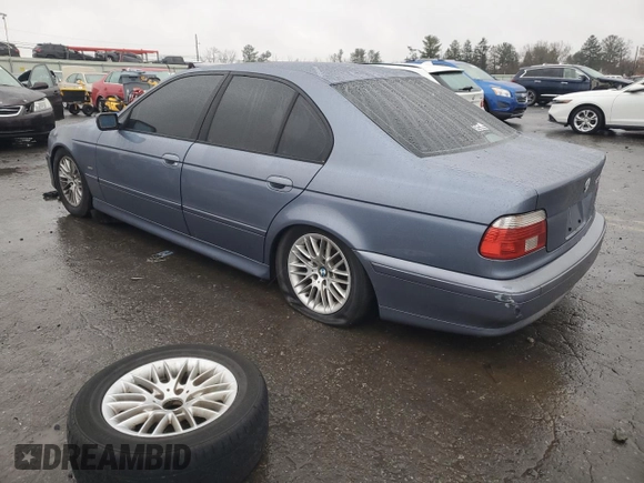 2002 BMW 5 Series 530iA with VIN WBADT63402CH92890, listed as a Copart auction lot 81997524 with 258,244 mi miles and Salvage Title. Bid and sale history available at carsss.com. Image 2.