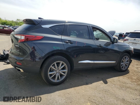 2024 Acura RDX Technology with VIN 5J8TC2H55RL012996, listed as a Copart auction lot 56500785 with 9,023 mi miles and Salvage title. Bid and sale history available at DreamBid. Image 3.