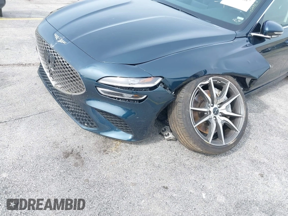 2025 Genesis G70 2.5T with VIN KMTG34SC0SU153835, listed as a IAAI auction lot 42586687 with 17,312 mi miles and . Bid and sale history available at DreamBid. Image 17.