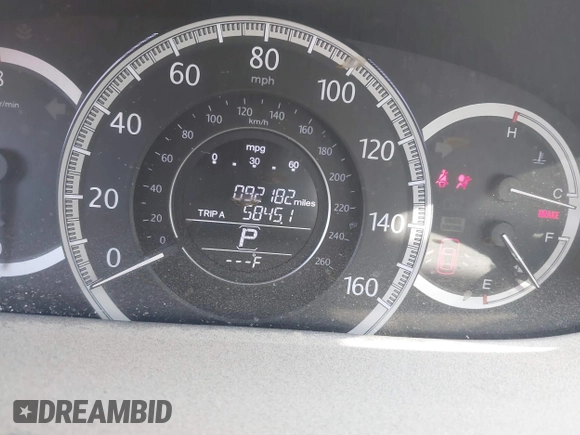 2015 Honda Accord Sedan LX with VIN 1HGCR2F33FA204165, listed as a IAAI auction lot 41631780 with 92,182 mi miles. Bid and sale history available at carsss.com. Image 7.