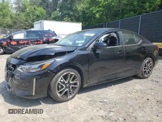 2024 Nissan Sentra SR with VIN 3N1AB8DVXRY317938, listed as a Copart auction lot 57406855 with 6,380 mi miles and Salvage title. Bid and sale history available at DreamBid. Image 1.