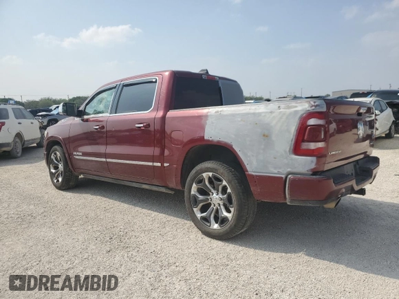 2019 Ram 1500 Limited with VIN 1C6SRFHT4KN588126, listed as a Copart auction lot 48947455 with 145,773 mi miles and Clean title. Bid and sale history available at DreamBid. Image 2.