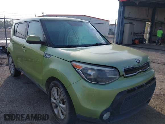 2016 Kia Soul + with VIN KNDJP3A5XG7825735, listed as a IAAI auction lot 42110380 with 268,040 mi miles. Bid and sale history available at carsss.com. Image 1.
