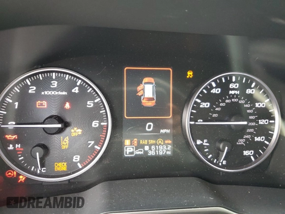 2020 Subaru Outback Limited with VIN 4S4BTANC1L3175445, listed as a Copart auction lot 59753065 with 36,197 mi miles and Salvage title. Bid and sale history available at DreamBid. Image 9.
