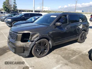 2023 Kia Telluride SX X-Line with VIN 5XYP5DGC8PG333753, listed as a Copart auction lot 43980934 with 12,673 mi miles and Salvage title. Bid and sale history available at DreamBid. Image 1.