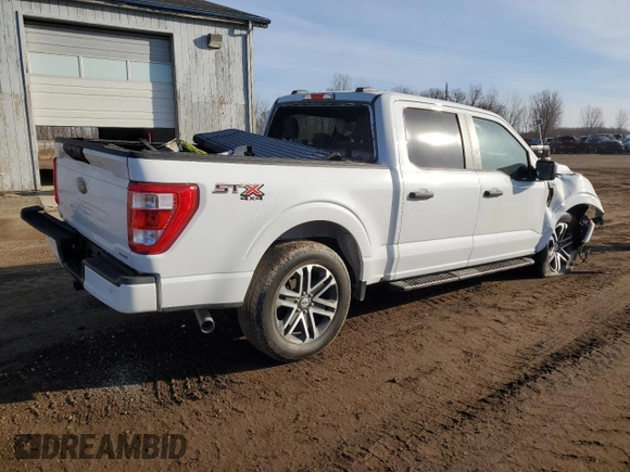 2023 Ford F-150 XL with VIN 1FTEW1EPXPFC28840, listed as a Copart auction lot 47423685 with 13,559 mi miles and Non Repairable. Bid and sale history available at carsss.com. Image 3.