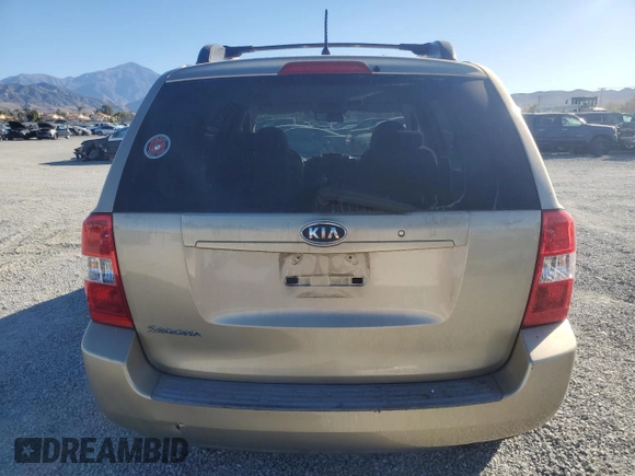 2008 Kia Sedona with VIN KNDMB133186257281, listed as a Copart auction lot 81604274 with 123,415 mi miles and Clean Title. Bid and sale history available at carsss.com. Image 6.