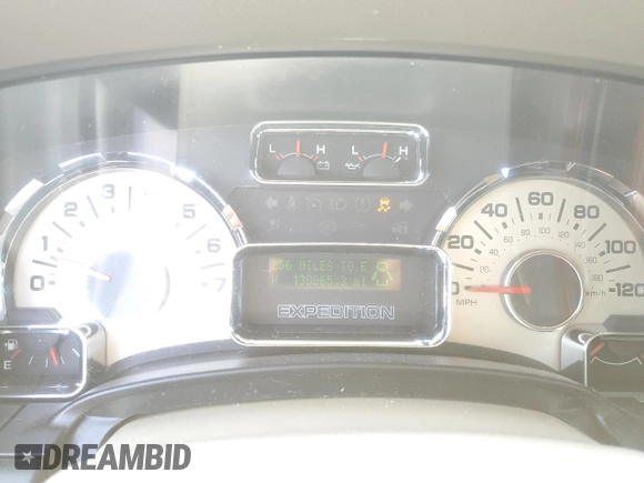 2010 Ford Expedition Eddie Bauer with VIN 1FMJU1J55AEB59198, listed as a Copart auction lot 52499065 with 130,865 mi miles and Salvage title. Bid and sale history available at DreamBid. Image 9.
