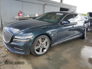 2021 Genesis G80 3.5T Prestige with VIN KMTGC4SD0MU047123, listed as a Copart auction lot 78624884 with 74,884 mi miles and Non Repairable. Bid and sale history available at carsss.com. Image 1.