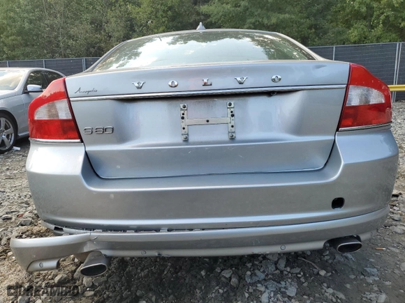 2013 Volvo S80 3.2L with VIN YV1940AS5D1171283, listed as a Copart auction lot 72327354 with 107,470 mi miles and Salvage Title. Bid and sale history available at carsss.com. Image 6.