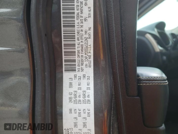 2016 Jeep Cherokee Limited z VIN 1C4PJMDS5GW121242, wystawiony jako Copart lot #55732455 z przebiegiem 132 318 mil mil oraz Szkoda całkowita • Salvage title. Historia ofert i sprzedaży dostępna na DreamBid. Obrazek 14.