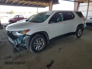2020 Chevrolet Traverse LS with VIN 1GNEVLKW8LJ177850, listed as a Copart auction lot 42554925 with 72,619 mi miles and Salvage Title. Bid and sale history available at carsss.com. Image 1.