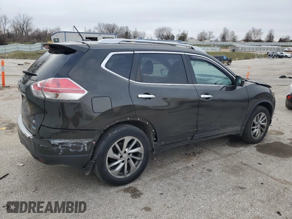 2014 Nissan Rogue SV with VIN 5N1AT2MT7EC824042, listed as a Copart auction lot 86864274 with 206,368 mi miles and Salvage Title. Bid and sale history available at DreamBid. Image 3.