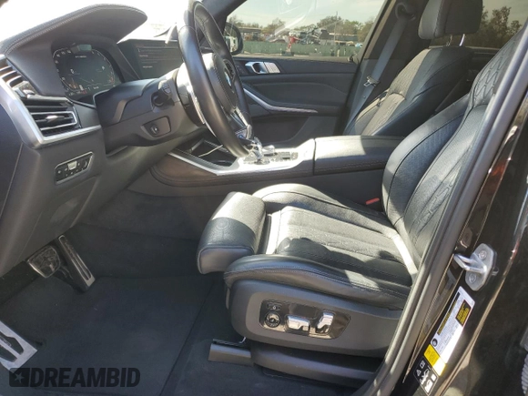 2021 BMW X7 M50i with VIN 5UXCX6C06M9G14044, listed as a Copart auction lot 46078775 with 49,938 mi miles and Salvage Title. Bid and sale history available at carsss.com. Image 7.