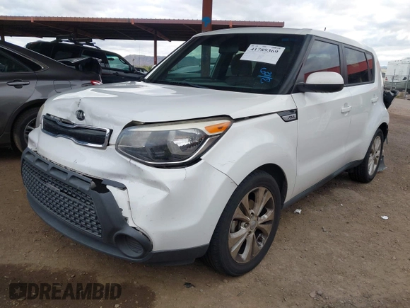 2015 Kia Soul + with VIN KNDJP3A55F7796370, listed as a IAAI auction lot 41789369 with 115,613 mi miles and . Bid and sale history available at DreamBid. Image 2.