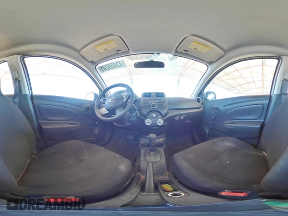 2012 Nissan Versa S with VIN 3N1CN7AP0CL912737, listed as a Copart auction lot 43459245 with 108,262 mi miles and Salvage Title. Bid and sale history available at carsss.com. Image 12.