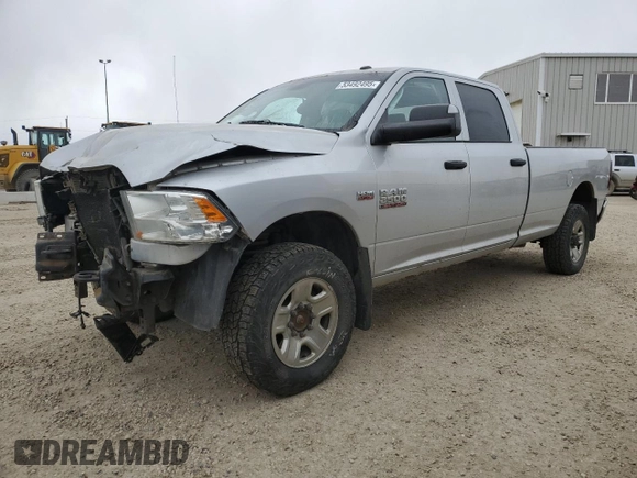 2014 Ram 2500 Tradesman with VIN 3C6TR5HT0EG243493, listed as a Copart auction lot 53492495 with 128,280 mi miles and Salvage Title. Bid and sale history available at carsss.com. Image 1.