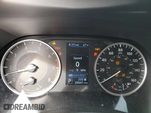 2021 Nissan Sentra S with VIN 3N1AB8BV7MY252560, listed as a Copart auction lot 52709945 with 26,641 mi miles and Salvage Title. Bid and sale history available at DreamBid. Image 9.