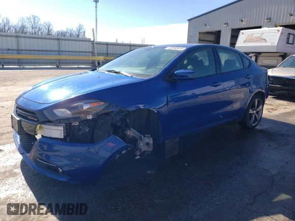 2013 Dodge Dart SXT with VIN 1C3CDFBA6DD322297, listed as a Copart auction lot 43292614 with 57,437 mi miles and Salvage Title. Bid and sale history available at carsss.com. Image 1.