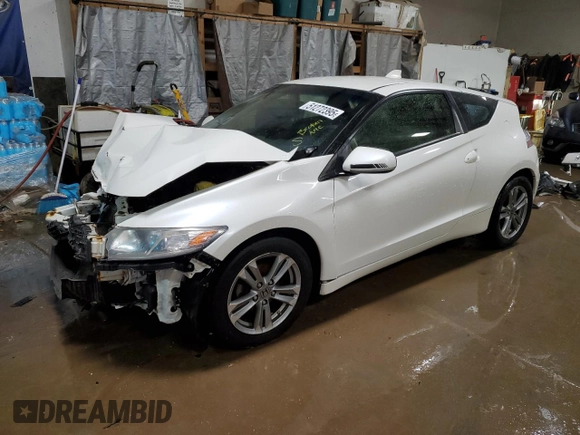 2013 Honda CR-Z with VIN JHMZF1D41DS000302, listed as a Copart auction lot 51272395 with 197,771 mi miles and Salvage Title. Bid and sale history available at carsss.com. Image 1.