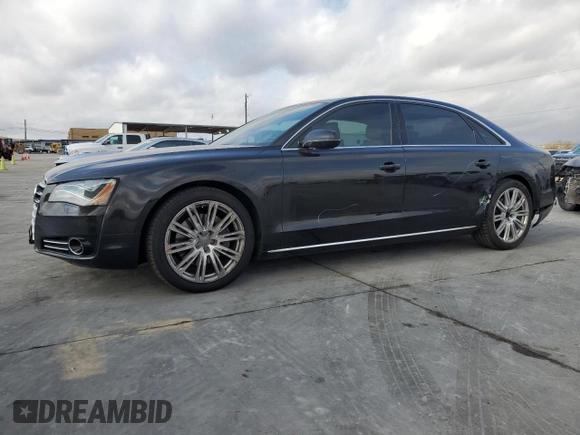 2014 Audi A8 3.0L TDI with VIN WAURMAFD1EN003301, listed as a Copart auction lot 85085354 with 155,429 mi miles and Salvage title. Bid and sale history available at DreamBid. Image 1.