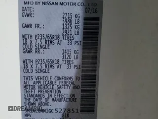 2016 Infiniti QX60 с VIN 5N1AL0MM1GC527851, выставлен на аукционе Copart как лот 57345715 с пробегом 120 335 миль миль и Списание • Salvage title. История ставок и продаж доступна на DreamBid. Изображение 13.