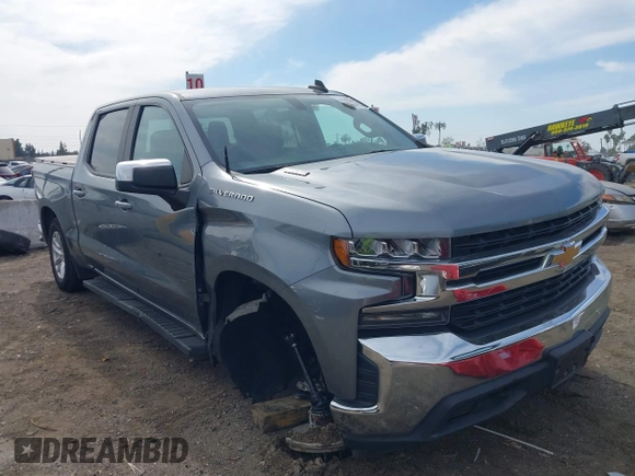 2021 Chevrolet Silverado 1500 LT with VIN 3GCUYDET4MG286201, listed as a IAAI auction lot 41594366 with 86,403 mi miles. Bid and sale history available at carsss.com. Image 1.