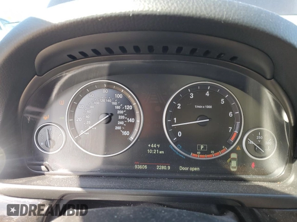 2012 BMW 5 Series 528i xDrive with VIN WBAXH5C58CDW08550, listed as a Copart auction lot 49381635 with 93,606 mi miles and Salvage Title. Bid and sale history available at carsss.com. Image 9.