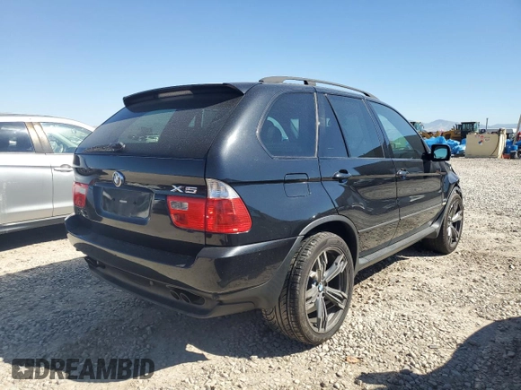 2006 BMW X5 4.4i with VIN 5UXFB53576LV24809, listed as a Copart auction lot 71479414 with 107,792 mi miles and Salvage Title. Bid and sale history available at carsss.com. Image 3.