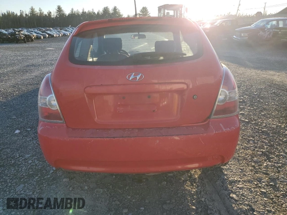 2009 Hyundai Accent Man L with VIN KMHCN35C59U142901, listed as a Copart auction lot 83385764 with 0 mi miles and Clean Title. Bid and sale history available at carsss.com. Image 6.