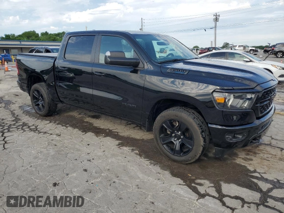 2024 Ram 1500 Big Horn with VIN 1C6SRFFT4RN127862, listed as a Copart auction lot 54328125 with 73,683 mi miles and Clean title. Bid and sale history available at DreamBid. Image 4.