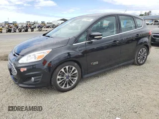 2017 Ford C-Max Energi Titanium with VIN 1FADP5FU1HL118157, listed as a Copart auction lot 52709545 with 85,210 mi miles and Salvage Title. Bid and sale history available at carsss.com. Image 1.