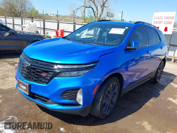 2024 Chevrolet Equinox RS with VIN 3GNAXMEG8RS221288, listed as a IAAI auction lot 41976989 with 30,223 mi miles and . Bid and sale history available at DreamBid. Image 19.