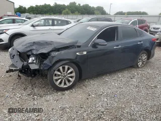 2017 Kia Optima LX with VIN 5XXGT4L32HG146753, listed as a Copart auction lot 60970145 with 180,574 mi miles and Salvage title. Bid and sale history available at DreamBid. Image 1.
