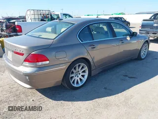 2003 BMW 7 Series 745Li with VIN WBAGN63493DR14954, listed as a IAAI auction lot 42219740 with 98,342 mi miles and . Bid and sale history available at carsss.com. Image 4.