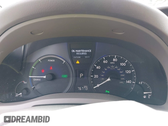 2012 Lexus RX 450h с VIN JTJBC1BA6C2050273, выставлен на аукционе IAAI как лот 42303105 с пробегом 76 773 миль миль и . История ставок и продаж доступна на DreamBid. Изображение 7.