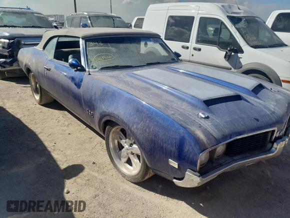 1969 Oldsmobile Cutlass with VIN 336679M283424, listed as a Copart auction lot 76592194 with Not Provided miles and Salvage Title. Bid and sale history available at DreamBid. Image 4.