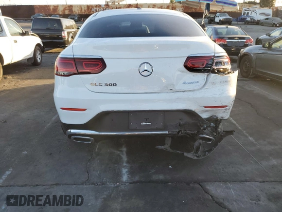 2021 Mercedes-Benz GLC with VIN W1N0J8EBXMF905170, listed as a Copart auction lot 86609244 with 46,880 mi miles and Salvage Title. Bid and sale history available at carsss.com. Image 6.