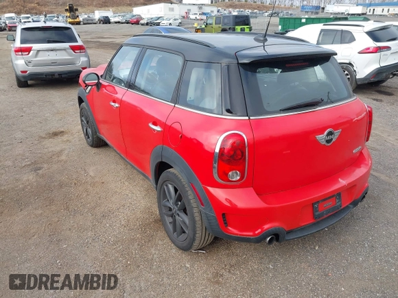 2012 MINI Countryman S z VIN WMWZC3C52CWM26424, wystawiony jako IAAI lot #41828011 z przebiegiem 145 678 mil mil oraz . Historia ofert i sprzedaży dostępna na DreamBid. Obrazek 3.