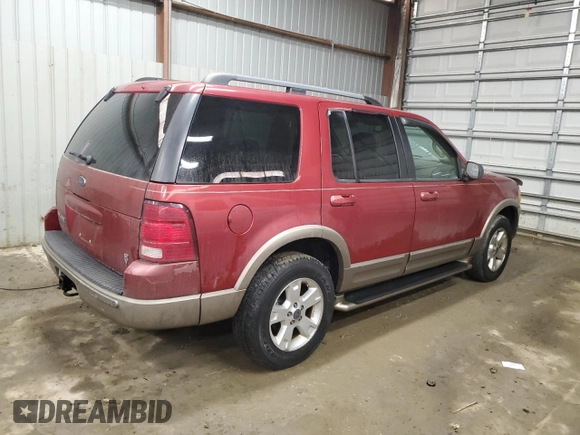 2003 Ford Explorer Eddie Bauer with VIN 1FMDU74W63UA93760, listed as a Copart auction lot 46140945 with 136,165 mi miles and Salvage title. Bid and sale history available at DreamBid. Image 3.