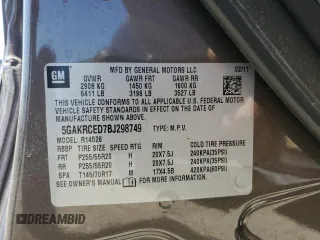 2011 Buick Enclave CXL-2 with VIN 5GAKRCED7BJ298749, listed as a Copart auction lot 52527735 with 79,389 mi miles and Salvage Title. Bid and sale history available at carsss.com. Image 16.