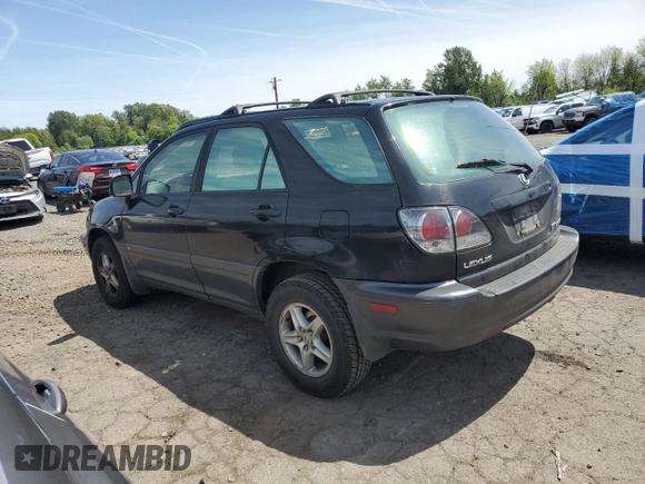 2002 Lexus RX 300 with VIN JTJGF10U620120584, listed as a Copart auction lot 58073225 with 163,391 mi miles and Clean title. Bid and sale history available at DreamBid. Image 2.