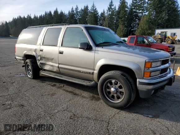1999 Chevrolet Suburban with VIN 1GNGK26J9XJ518169, listed as a Copart auction lot 89381325 with 53,435 mi miles and Salvage Title. Bid and sale history available at carsss.com. Image 4.