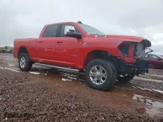 2024 Ram 2500 Laramie with VIN 3C6UR5FL8RG247188, listed as a Copart auction lot 48187185 with 7,067 mi miles and Salvage Title. Bid and sale history available at carsss.com. Image 4.