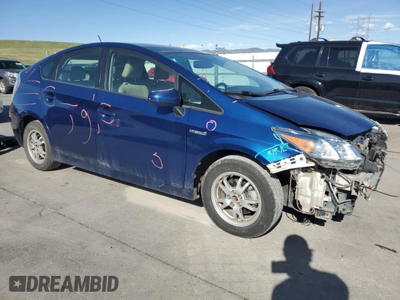 2010 Toyota Prius II with VIN JTDKN3DU4A0096905, listed as a Copart auction lot 53905195 with 177,383 mi miles and Non Repairable. Bid and sale history available at carsss.com. Image 4.