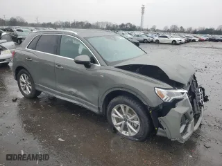 2023 Audi Q3 S line Premium with VIN WA1DECF33P1124378, listed as a Copart auction lot 50222965 with 37,618 mi miles and Salvage Title. Bid and sale history available at carsss.com. Image 4.