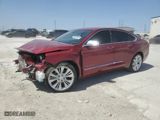 2018 Chevrolet Impala Premier with VIN 2G1125S37J9129162, listed as a Copart auction lot 49261855 with 45,448 mi miles and Salvage Title. Bid and sale history available at carsss.com. Image 1.