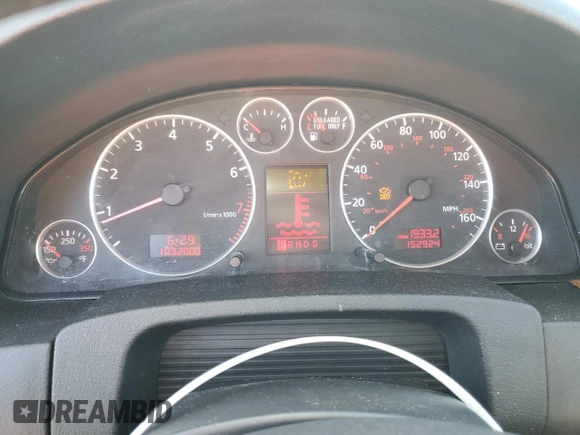 2002 Audi allroad A6 V8 with VIN WA1YD64B12N131170, listed as a Copart auction lot 43274515 with 152,924 mi miles and Salvage Title. Bid and sale history available at DreamBid. Image 9.