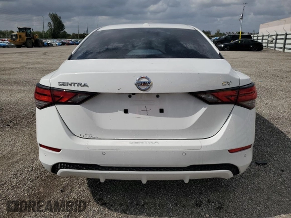 2021 Nissan Sentra SV with VIN 3N1AB8CV6MY307143, listed as a Copart auction lot 50956545 with 53,569 mi miles and Clean Title. Bid and sale history available at carsss.com. Image 6.