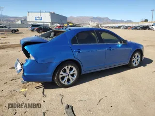 2012 Ford Fusion SE with VIN 3FAHP0HA8CR332435, listed as a Copart auction lot 44200055 with 105,416 mi miles and Salvage Title. Bid and sale history available at DreamBid. Image 3.